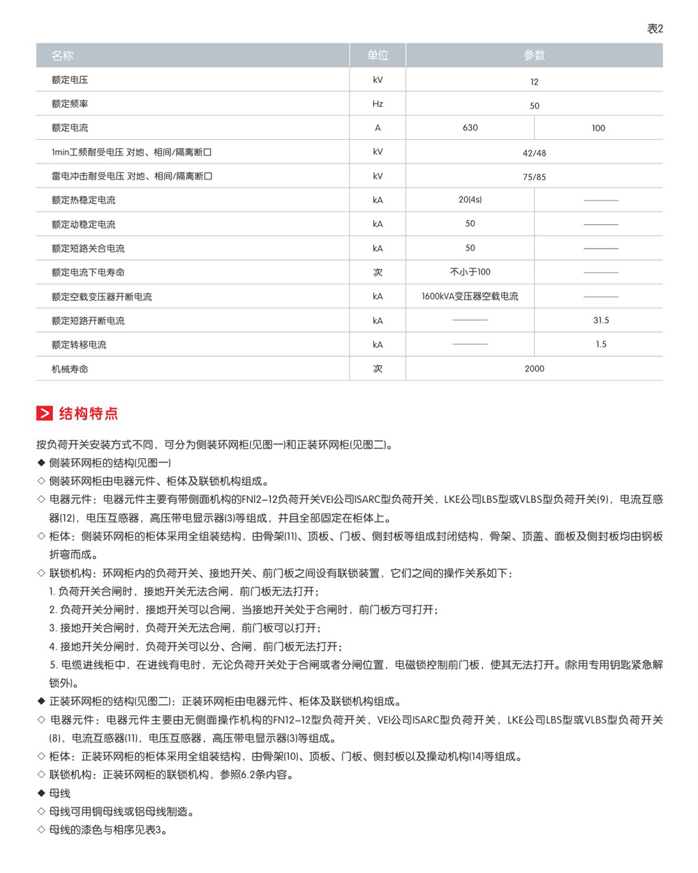 HXGN17- -12箱型固定式环网高压开关设备